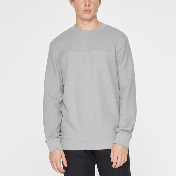 French Rib Crew Sweater - New With Tags - NEVER WORN - Stone Blue